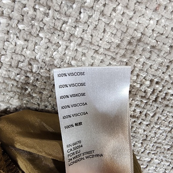 Anthropologie MAEVE Terrace Floral Wide Leg Pants Womens 2 Brown Gold Smocked - Picture 14 of 14